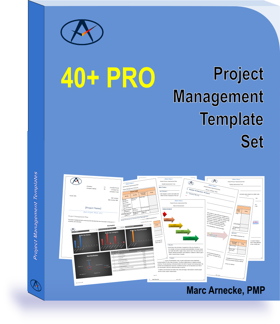 project management template set